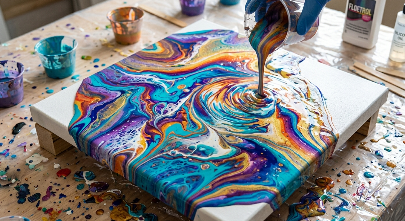 Fluid Art e Acrilico Fluido...