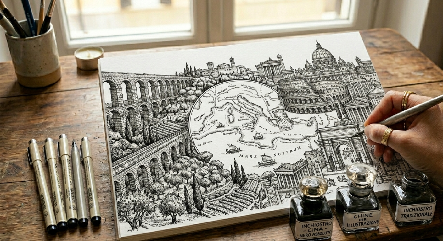 Chine e Illustrazione in Bianco...